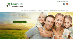 Desktop Screenshot of longviewchirocenter.com